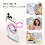 Supporto magnetico per telefono LeReach StarRing Dual Ring Macaron Alloy N52 con