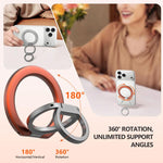Supporto magnetico per telefono LeReach Triple Ring Apex Edition con anello