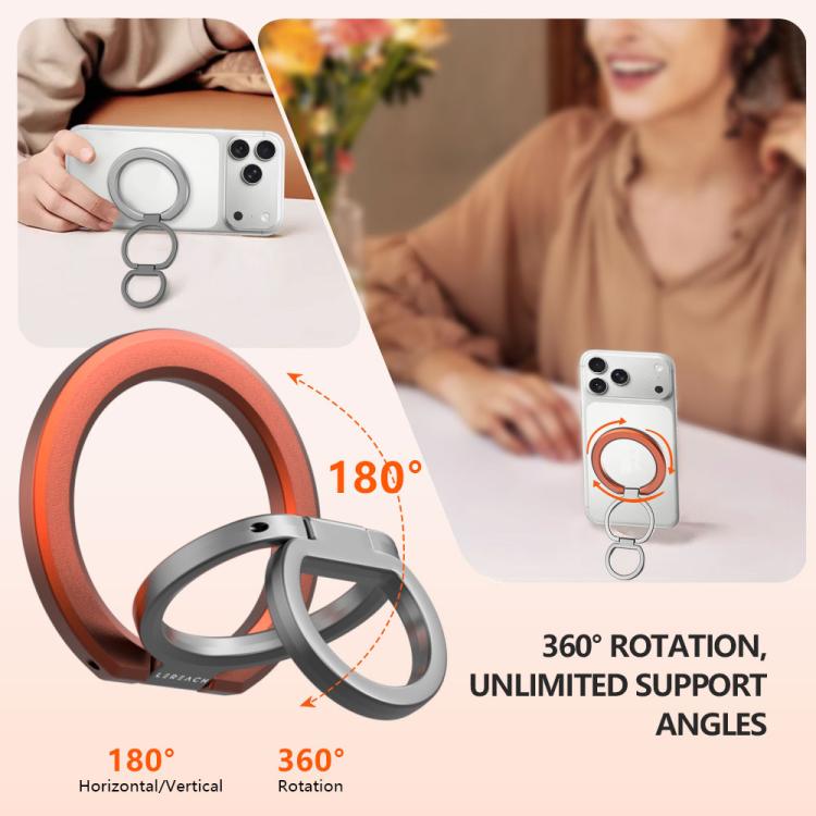 Supporto magnetico per telefono LeReach Triple Ring Apex Edition con anello