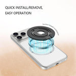 Supporto magnetico per telefono LeReach Triple Ring Power Edition con anello