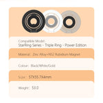 Supporto magnetico per telefono LeReach Triple Ring Power Edition con anello