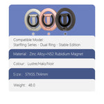 Supporto magnetico per telefono LeReach StarRing Dual Ring con rotazione a 360