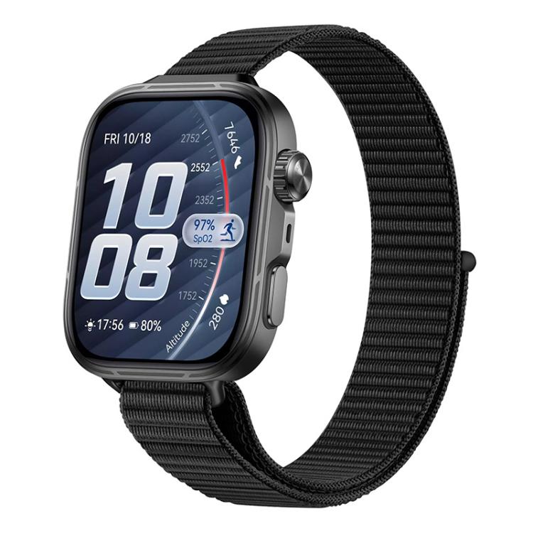 Cinturino nylon sottile con chiusura a strappo per Huawei Watch F