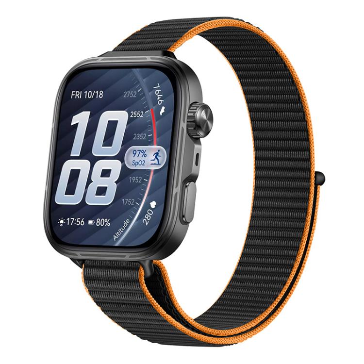 Cinturino nylon sottile con chiusura a strappo per Huawei Watch F