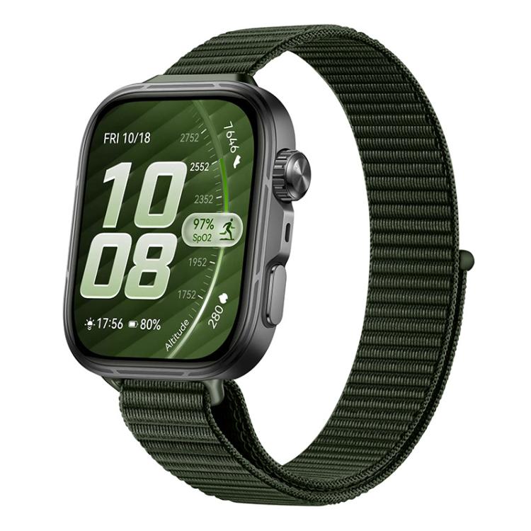 Cinturino nylon sottile con chiusura a strappo per Huawei Watch F
