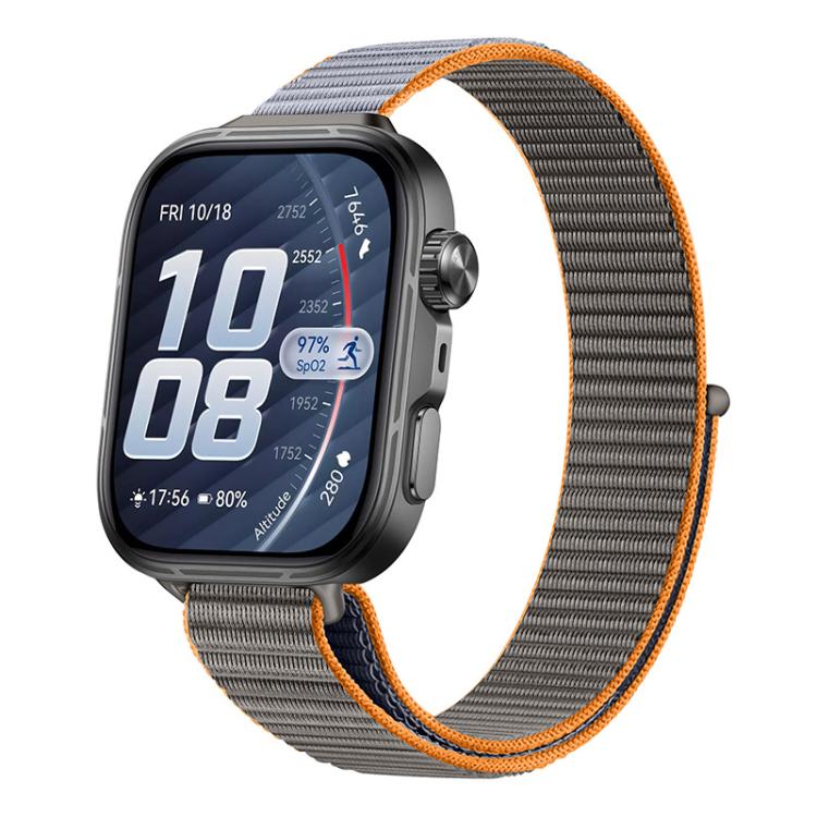 Cinturino nylon sottile con chiusura a strappo per Huawei Watch F