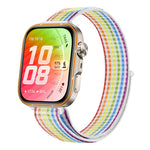 Cinturino nylon sottile con chiusura a strappo per Huawei Watch F