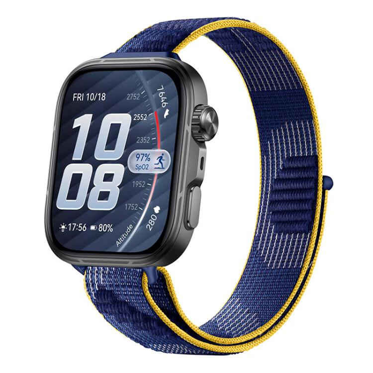 Cinturino nylon sottile con chiusura a strappo per Huawei Watch F