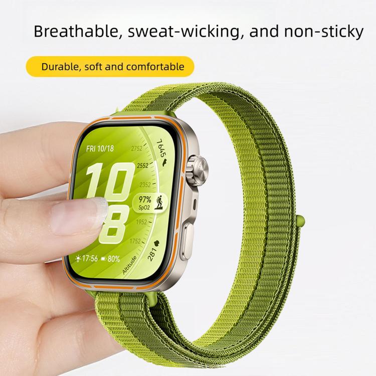 Cinturino nylon sottile con chiusura a strappo per Huawei Watch F