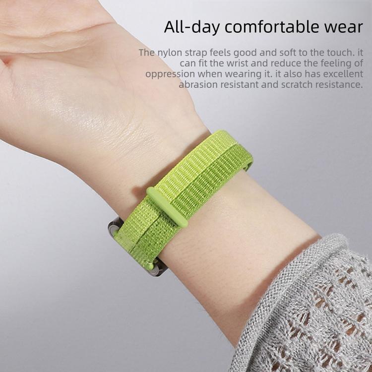 Cinturino nylon sottile con chiusura a strappo per Huawei Watch F