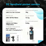 Videocamera sportiva D2 4K con obiettivo girevole e Wi-Fi - immagine 8