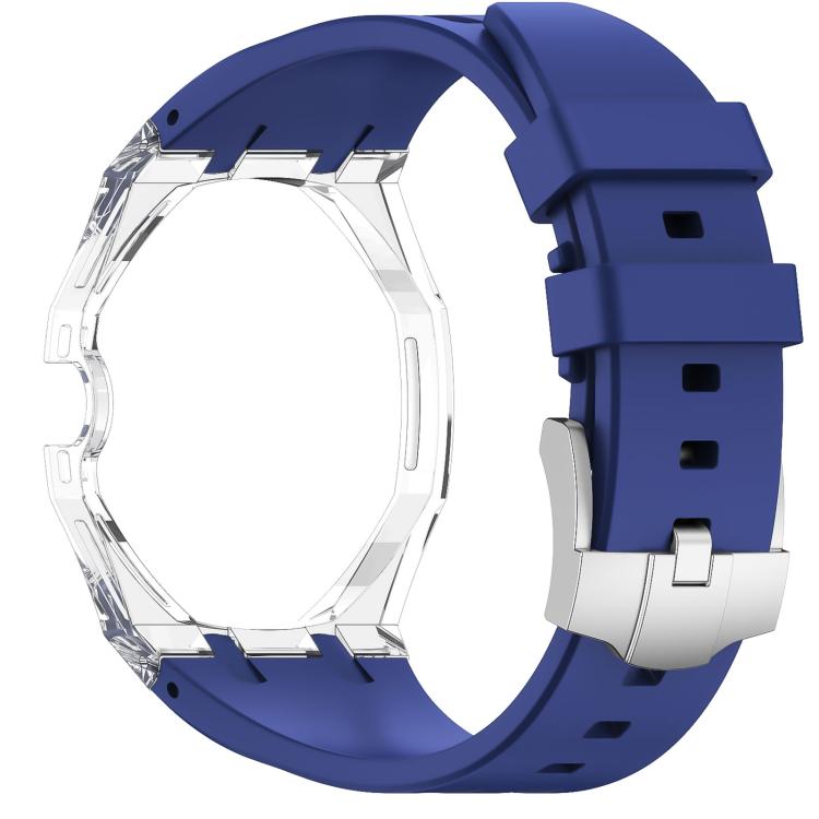 Cassa plastica trasparente con cinturino in silicone per Swatch R