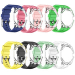 Cassa plastica trasparente con cinturino in silicone per Swatch R