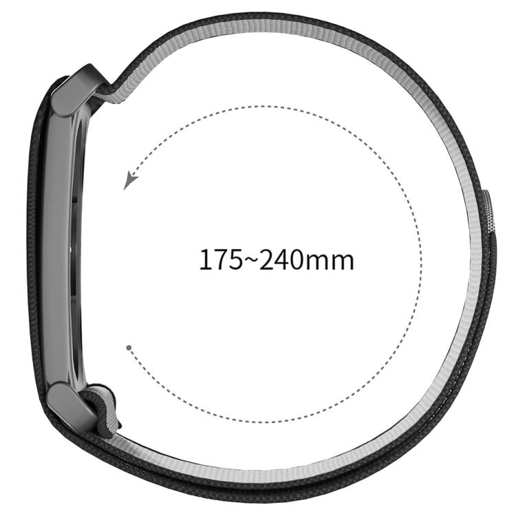 Cinturino nylon con griglia metallica per Fitbit Air