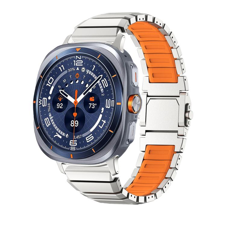 Cinturino in silicone e titanio per Galaxy Watch Ultra 2024-2026