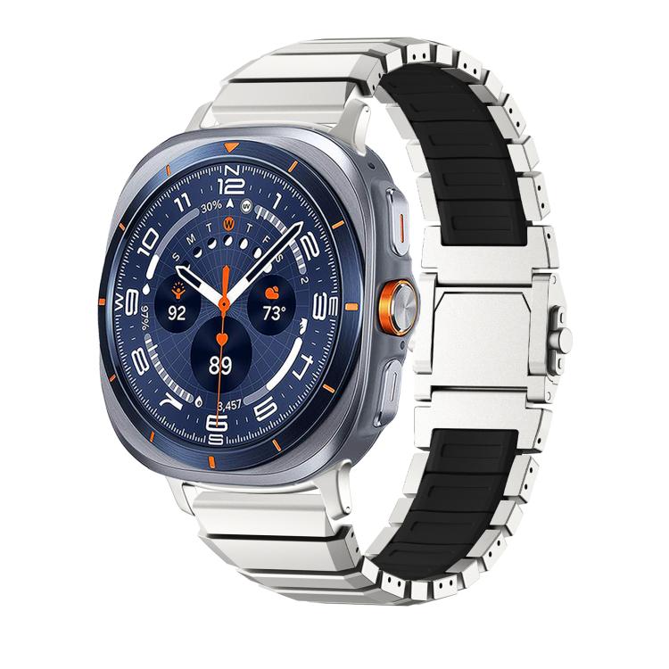 Cinturino in silicone e titanio per Galaxy Watch Ultra 2024-2026