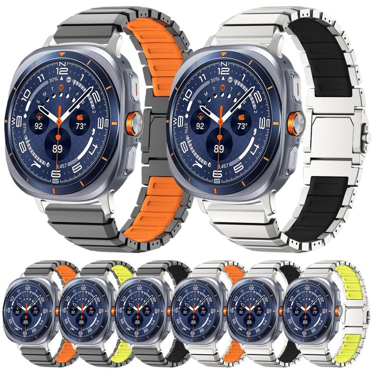 Cinturino in silicone e titanio per Galaxy Watch Ultra 2024-2026