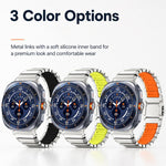 Cinturino in silicone e titanio per Galaxy Watch Ultra 2024-2026