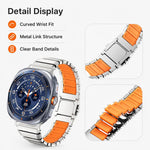 Cinturino in silicone e titanio per Galaxy Watch Ultra 2024-2026