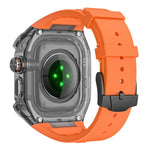 Cinturino in silicone con cornice metallo per Apple Watch Ultra 4