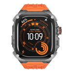 Cinturino in silicone con cornice metallo per Apple Watch Ultra 4