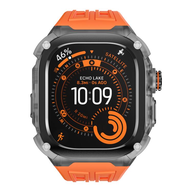 Cinturino in silicone con cornice metallo per Apple Watch Ultra 4