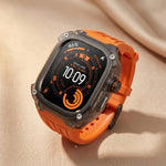 Cinturino in silicone con cornice metallo per Apple Watch Ultra 4