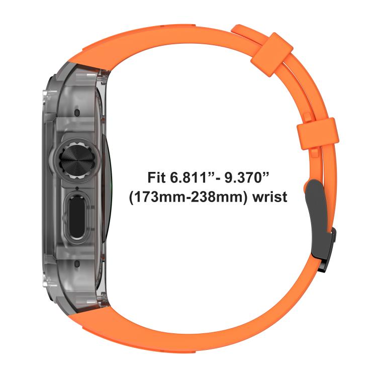 Cinturino in silicone con cornice metallo per Apple Watch Ultra 4