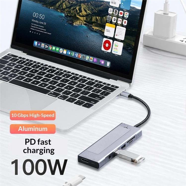 Box esterno 8 in 1 con SSD M.2 NVMe e hub USB 3.2