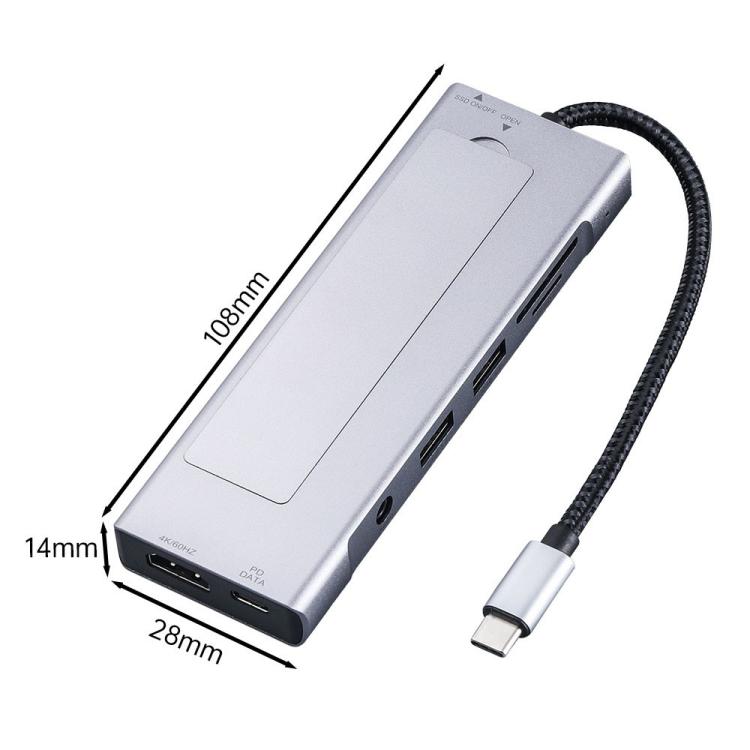 Box esterno 8 in 1 con SSD M.2 NVMe e hub USB 3.2