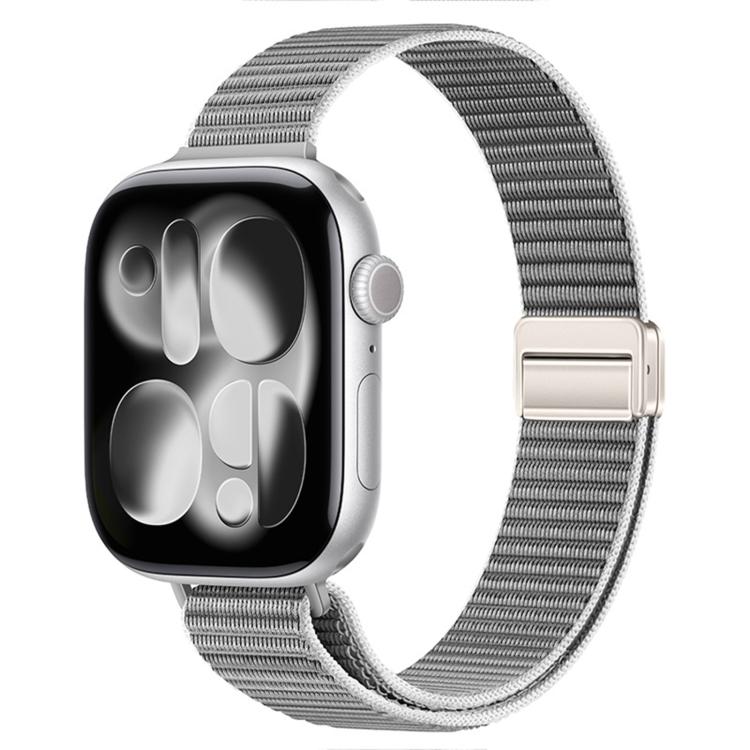 Cinturino nylon sottile con doppia chiusura magnetica per Apple W