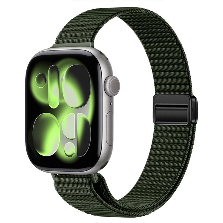 Cinturino nylon sottile con doppia chiusura magnetica per Apple W