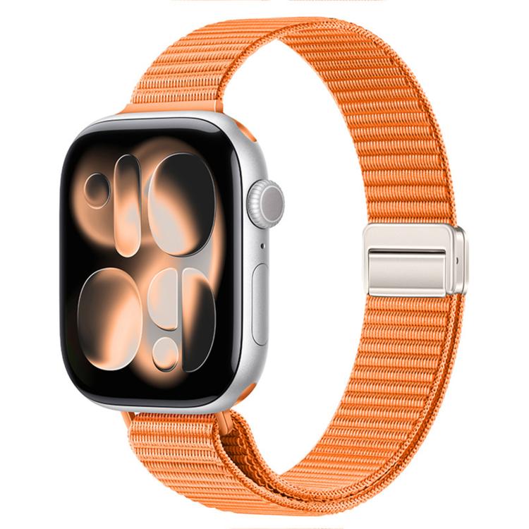 Cinturino nylon sottile con doppia chiusura magnetica per Apple W