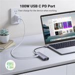 UGREEN Hub USB-C 7 in 1 con Ethernet e Lettore SD/TF