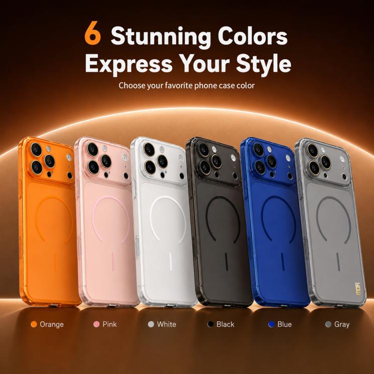 Custodia per telefono MOFI Minimal Series in TPU semitrasparente satinato con pellicola protettiva per obiettivo., For iPhone 16 Pro Max, For iPhone 16 Pro, For iPhone 16, For iPhone 15 Pro Max