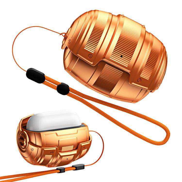 Custodia meccanica a capsula spaziale con cinturino per AirPods Pro 3