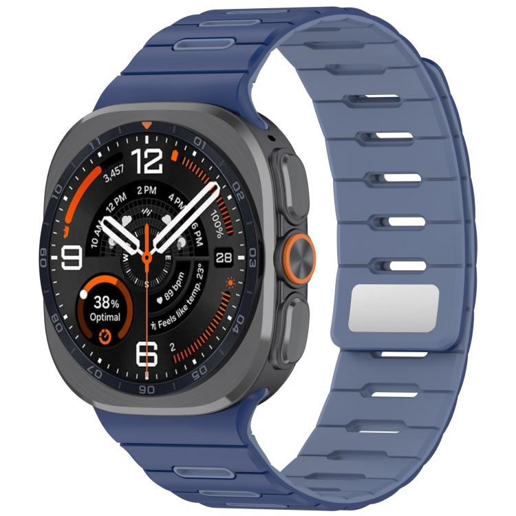 Cinturino per orologio magnetico in silicone bicolore, For Galaxy Watch Ultra2 2026 / 2025 / 1 2024
