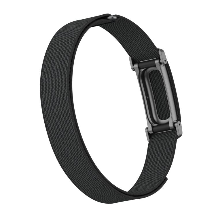 Fascia da braccio regolabile con guscio in metallo, ibrida in nylon e chiusura a strappo., For Google Fitbit Air