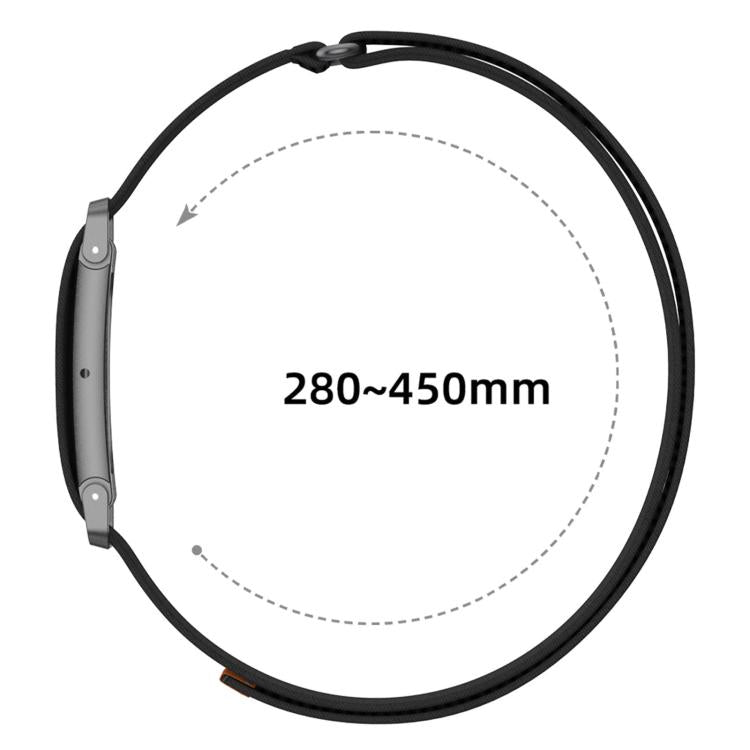 Fascia da braccio regolabile con guscio in metallo, ibrida in nylon e chiusura a strappo., For Google Fitbit Air