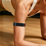 Fascia da braccio regolabile con guscio in metallo, ibrida in nylon e chiusura a strappo., For Google Fitbit Air
