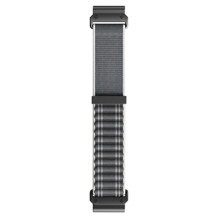 Cinturino per orologio in nylon intrecciato con motivo ondulato e chiusura a strappo., For Gamin 26mm, For Gamin 22mm