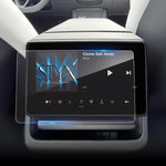 Pellicola in vetro temperato HD con bordi curvi e anti-impronta per i sedili posteriori, con schermo da 8 pollici., For Tesla Model Y Refresh 2025, For Tesla Model 3 Refresh, For Tesla Model 3 / Y