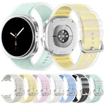 Cinturino in silicone traslucido effetto gelatina per Galaxy Watch9/8/8 Classic, L, S