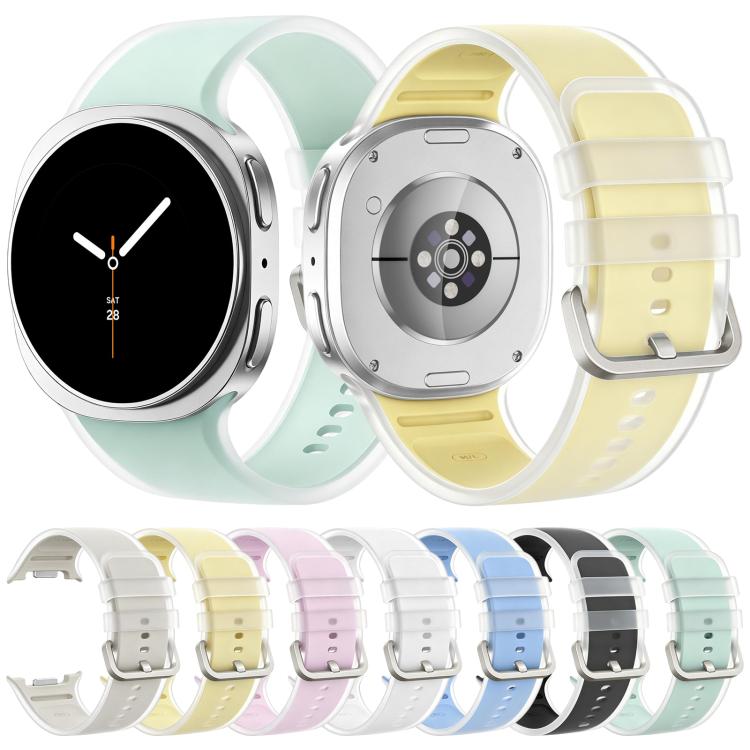 Cinturino in silicone traslucido effetto gelatina per Galaxy Watch9/8/8 Classic, L, S