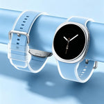 Cinturino in silicone traslucido effetto gelatina per Galaxy Watch9/8/8 Classic, L, S