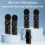 Microfono lavalier wireless J88 con riduzione rumore IA - immagine 2