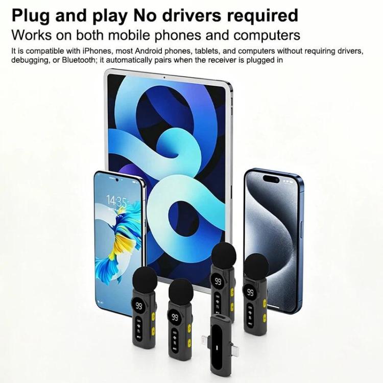 Microfono lavalier wireless J88 con riduzione rumore IA - immagine 8