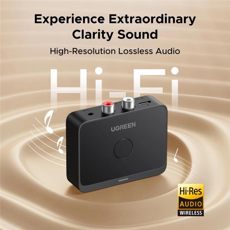 Adattatore AUX wireless UGREEN 55545 HiFi Sound con ricevitore audio Bluetooth 6.0