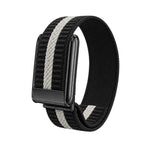 Cinturino per orologio in nylon intrecciato a strisce orizzontali, For WHOOP 5.0 Electrocardiogram, For WHOOP 5.0 Regular