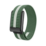 Cinturino per orologio in nylon intrecciato a strisce orizzontali, For WHOOP 5.0 Electrocardiogram, For WHOOP 5.0 Regular